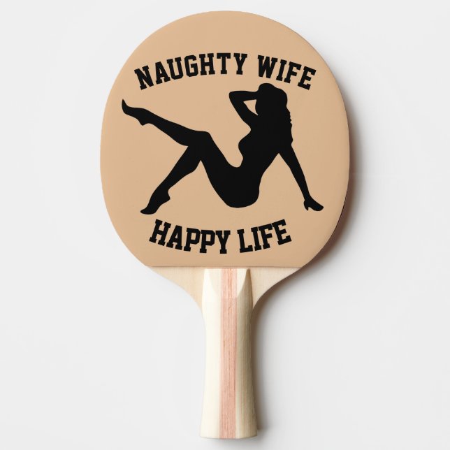 RAVISSEUSE Épouse Raquettes de Ping Pong pour Noël (Devant)
