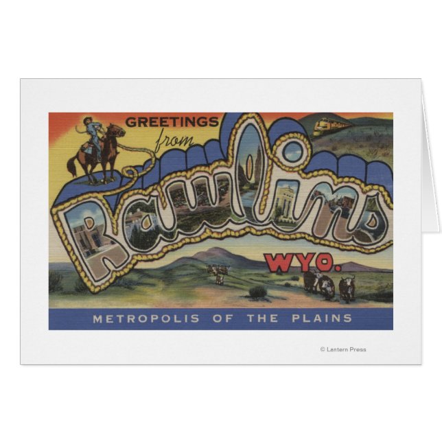 Rawlins, Wyoming - Scènes de grandes lettres (Devant horizontal)