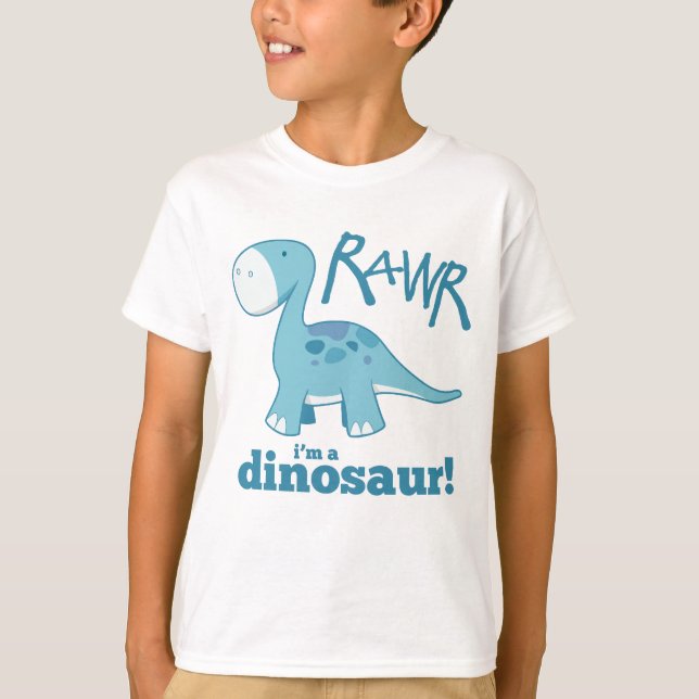 RAWR Je suis un T-Shirt Dinosaure (Devant)