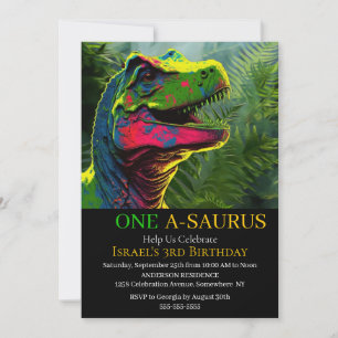 Rawr-some Dinosaur Invitations d'anniversaire!