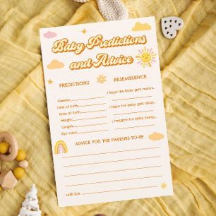 Ray of Sunshine Baby shower Predictions Jeu