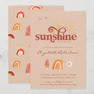 Ray of Sunshine   Invitation Baby shower Boho