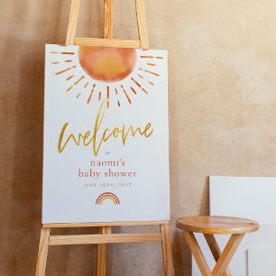 Ray of Sunshine Rainbow Baby shower Affiche de bie