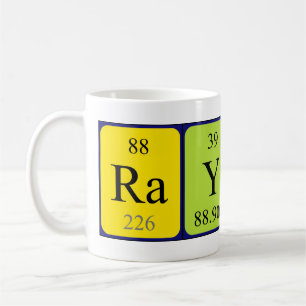 Raymon nom de table périodique mug