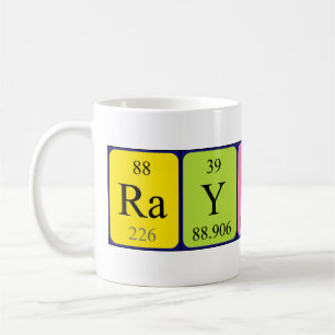 Raynard nom de table périodique mug