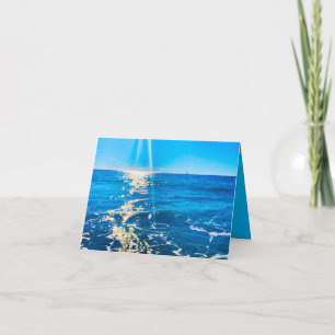 Rayon de lumière sur la carte marine 