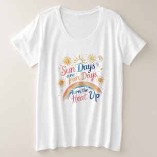 Rayonnement Arc-en-ciel – Tee-shirt Grande Taille