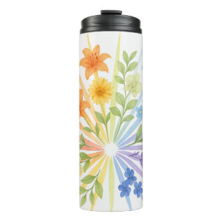 Rayonnement Fleurissant – Bouteille d'Eau avec Flu