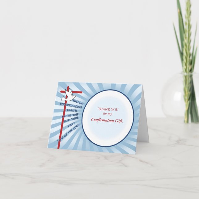 Rayons bleu-clair de Merci de confirmation, Circ (Devant)