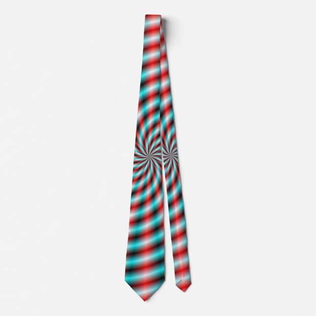Rayons Turquoise et Rouge cravate (Devant)