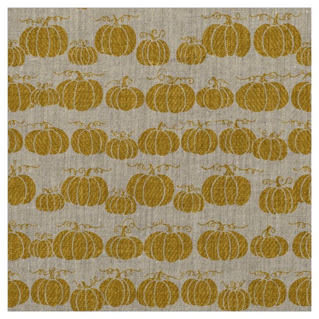 Rayure de citrouille Pathe - Tissu Cendrillon Or (Échantillon)