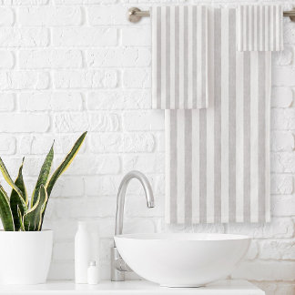 Rayure grise et blanche Minimaliste Moderne Ferme