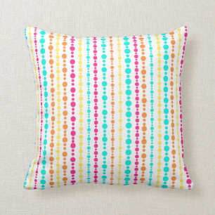 Rayure rose 16" de point d'Aqua" coussin x16
