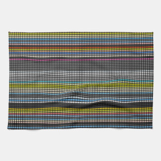 Rayures à points rétro Rainbow Serviette de cuisin