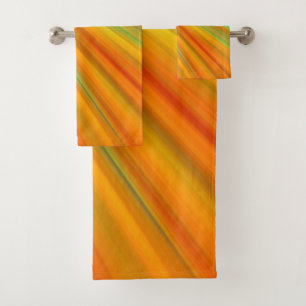 rayures Abstraites rouge jaune orange vert sur ble