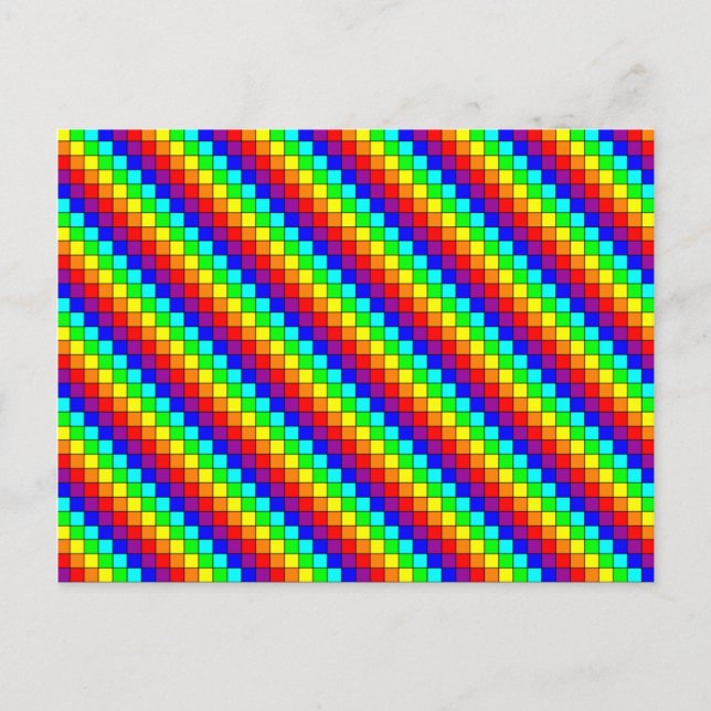 Rayures arc-en-ciel - Carte postale (Devant)