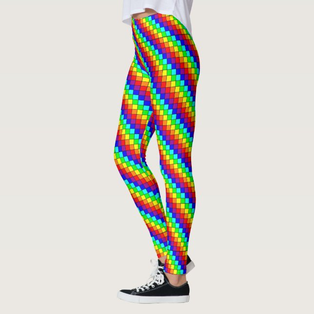 Rayures Arc-en-Ciel - Leggings (Gauche)
