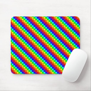 Rayures Arc-en-ciel - Tapis de Souris