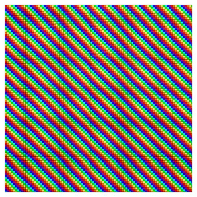 Rayures Arc-en-ciel - Tissu Tissé en Polyester (Échantillon)