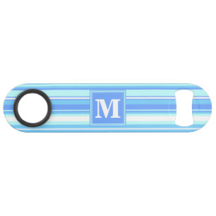 Rayures bleu ciel Monogram