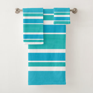 Rayures bleues de blanc de turquoise
