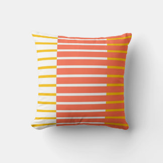 Rayures colorées Art Design Coussin Abstrait