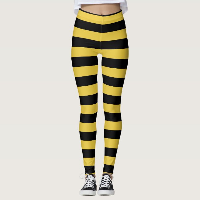rayures d'abeilles noires jaunes collants motifs (Devant)