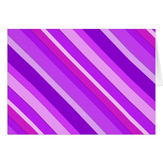 Rayures de bonbons en couches - violet et orchidée (Devant Horizontal)
