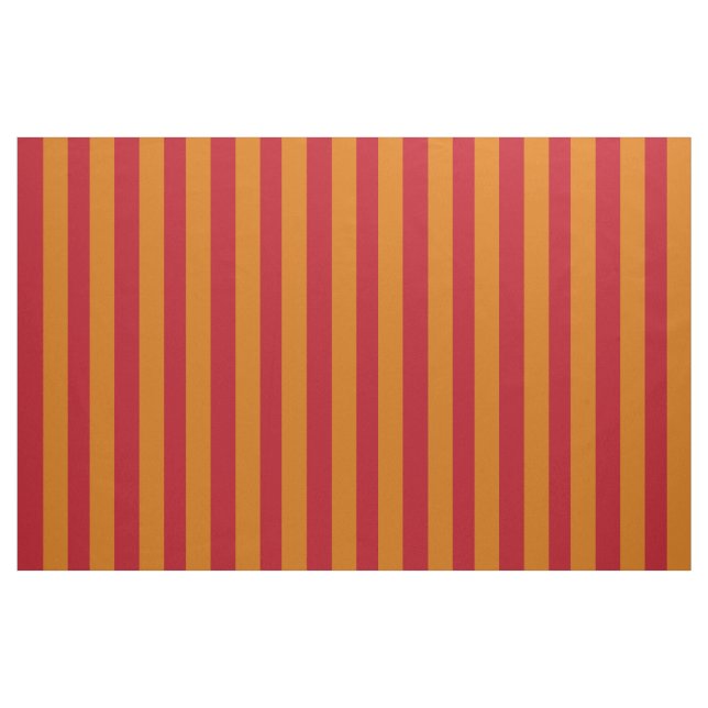 Rayures de boutique - vin rouge orange de tissu (Fat Quarter)