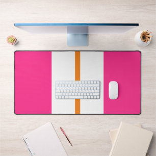 Rayures de course sportives rose vif blanc orange