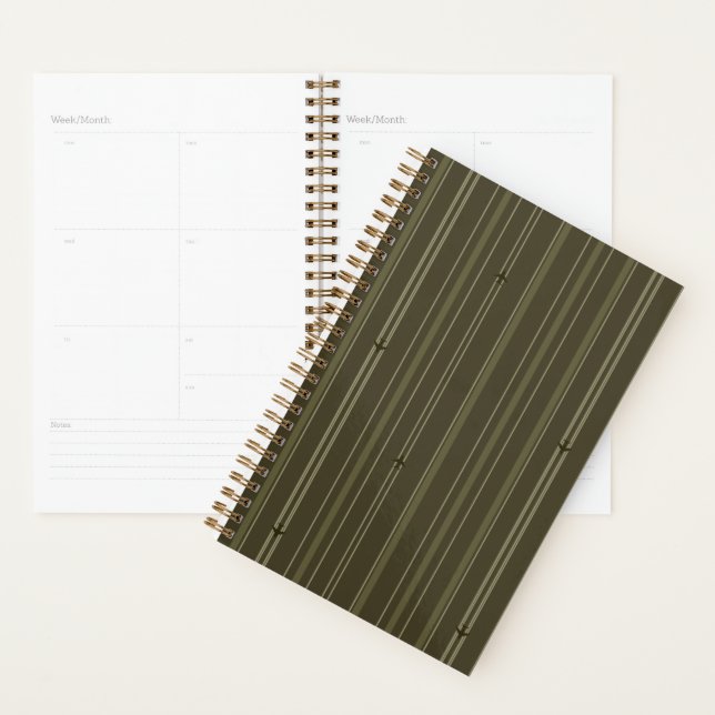 Rayures de flux jet en vert olive (Devant avec enveloppe)