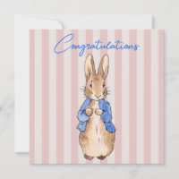 Rayures de lapin classiques Félicitations