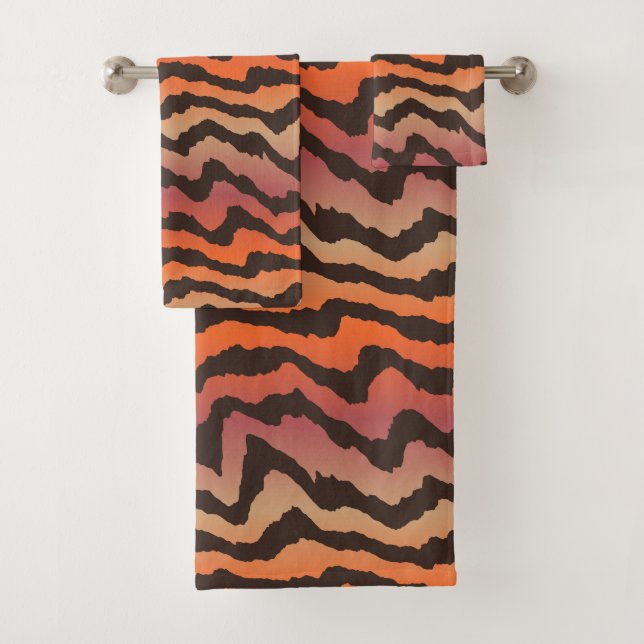 Rayures de tigre rose et orange (En situation)