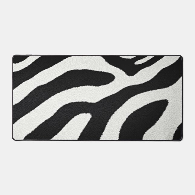 Rayures de zèbre noir et blanc Motif de fourrure d (Recto)