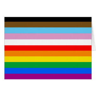 Rayures du drapeau de progrès LGBTQ+