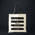 Rayures et sac de l'entourage de la jeune mariée<br><div class="desc">Ce sac moderne est idéal pour un mariage de destination, ou un mariage avec un thème de plage ou d'été. Il comporte les rayures horizontales dans deux couleurs avec une ancre dans une des rayures. Ce sac fait un cadeau parfait pour une domestique d'honneur, les demoiselles d'honneur, la mère de...</div>