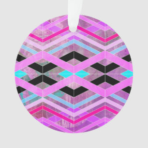 Rayures géométriques pourpres de croisement de