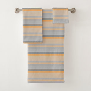 rayures gris orange