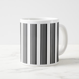 Rayures grises sur mug à café blanc