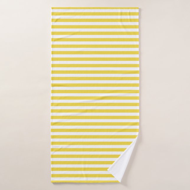 Rayures jaunes (Serviette de bain)