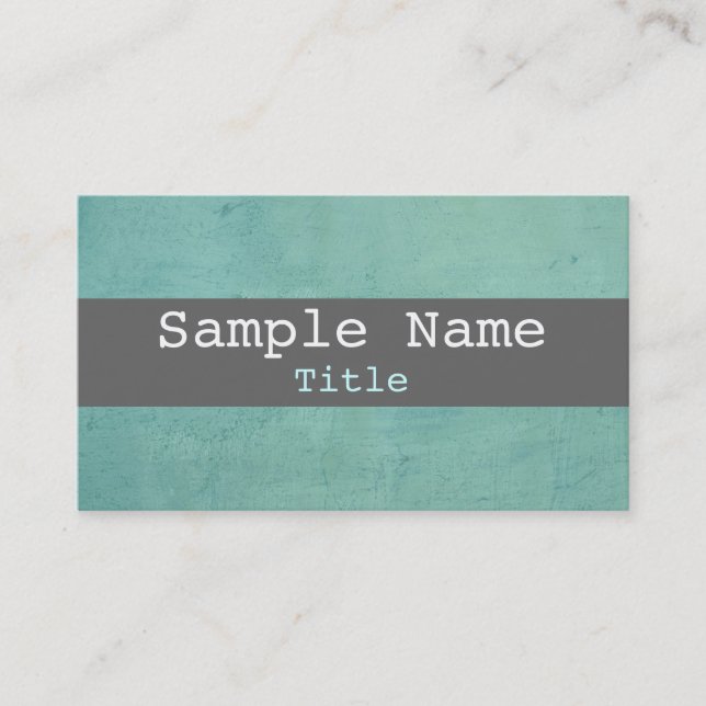 rayures modèle carte de visite turquoise et gris (Devant)
