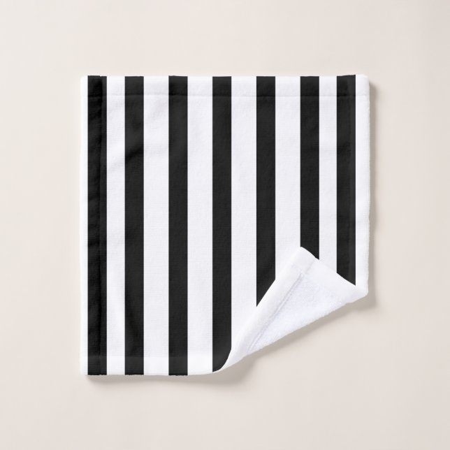 Rayures noires (Gant de toilette)