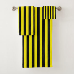 Rayures noires et jaunes verticales