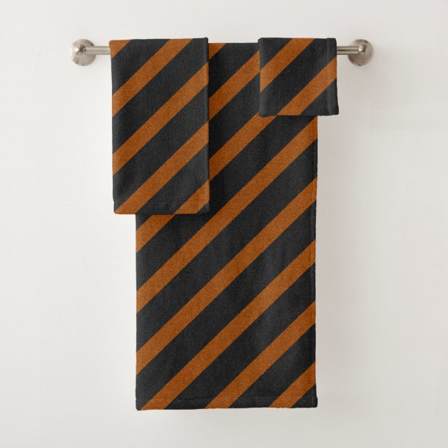 Rayures orange et noir Paillettes (En situation)