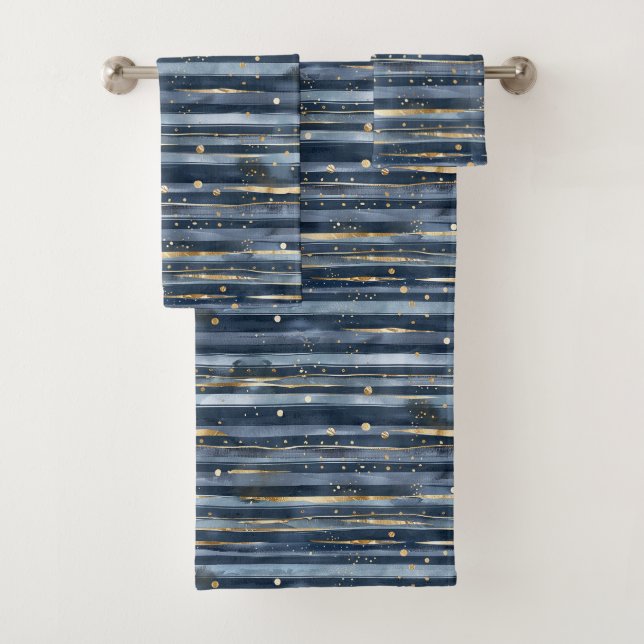 Rayures Points Or Bleu (En situation)