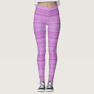 rayures roses leggings textiles