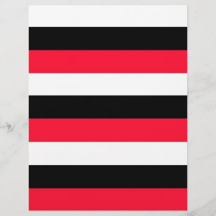 Rayures rouges, noires et blanches
