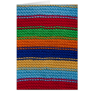 Rayures tricotées colorées