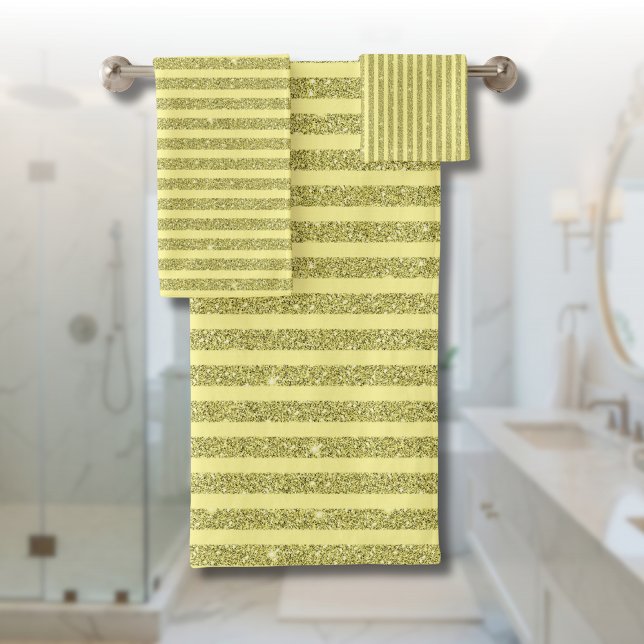Rayures verticales de style pailleté jaune vif (Créateur téléchargé)