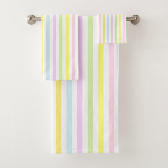 Rayures verticales en couleurs pastel clair (En situation)